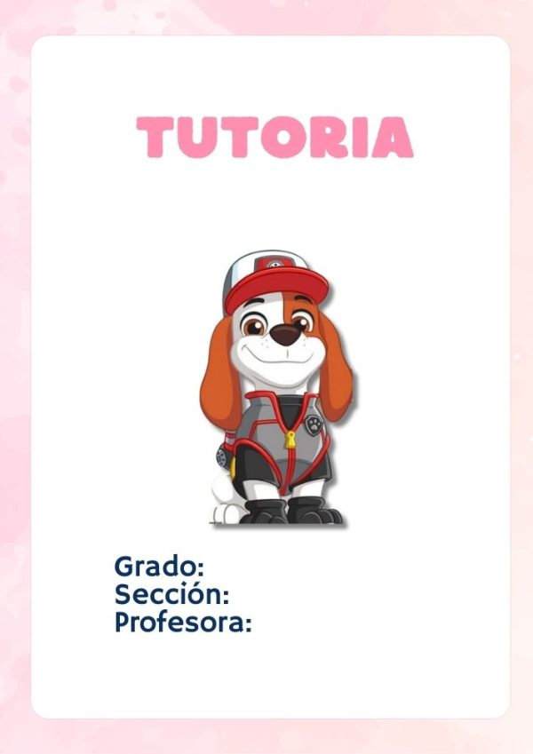 Portada bonita de PAW Patrol para cuaderno