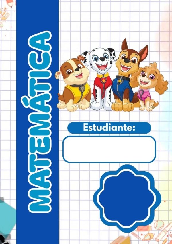 Portadas de PAW Patrol para cuadernos de primaria