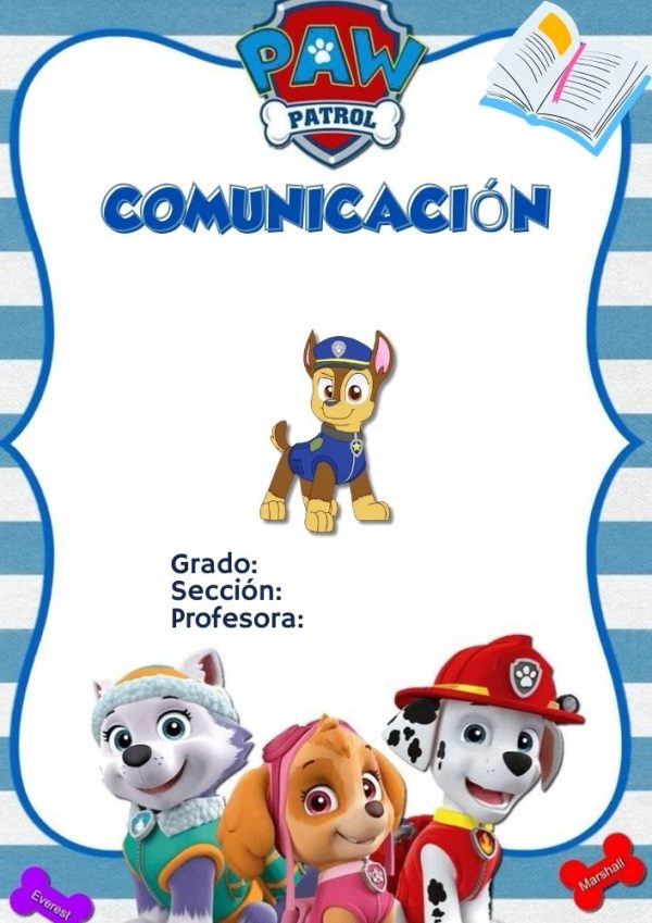 Portadas de PAW Patrol para cuadernos