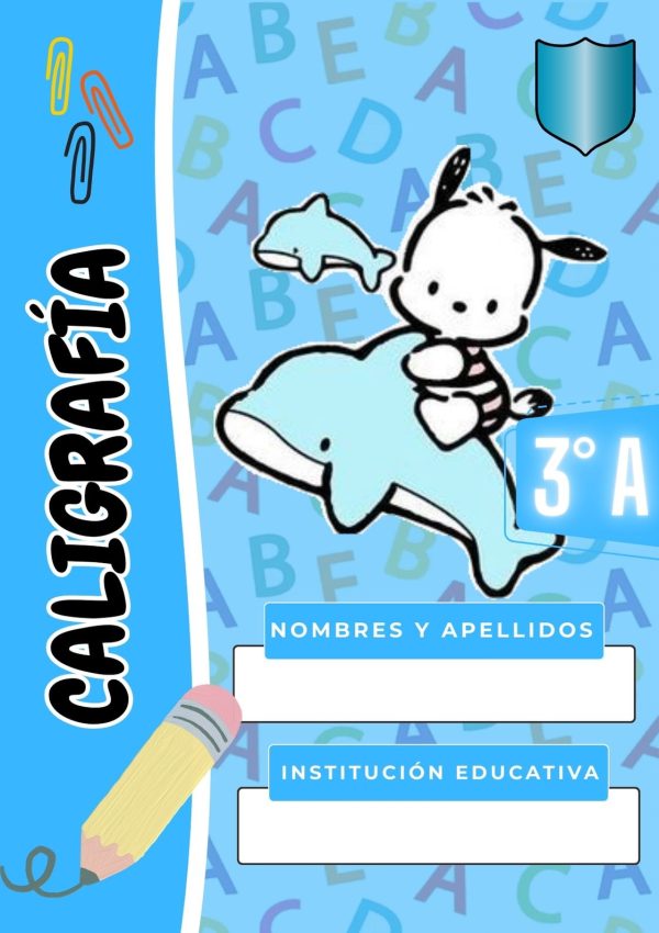 Portada de cuaderno Pochacco para imprimir gratis