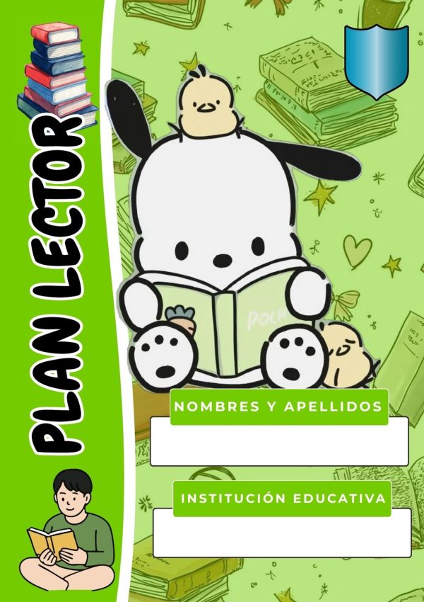 Portada creativa de Pochacco para cuaderno