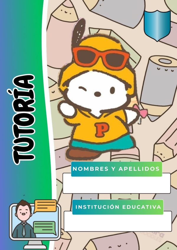 Portada de cuaderno temática Pochacco para imprimir