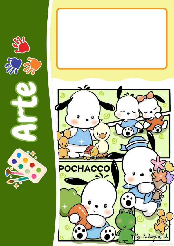 Portadas de Pochacco para cuadernos