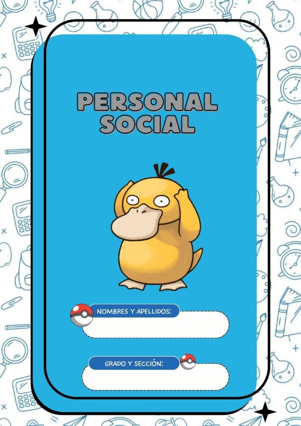 Portada de Pokemon para cuaderno de clases