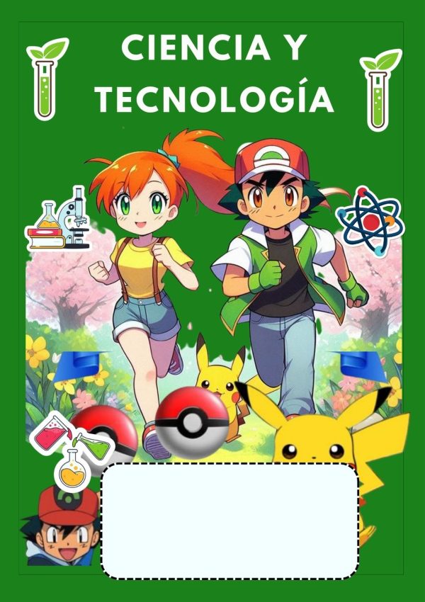 Portada de cuaderno de Pokémon para imprimir