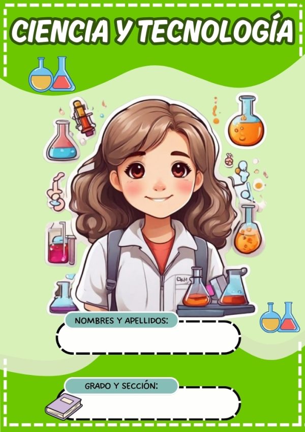 Portada de Primaria para cuaderno tamaño A4