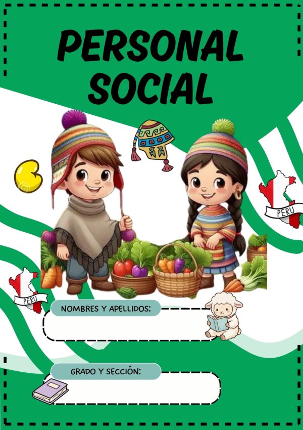 Portada de primaria para cuadernos escolares