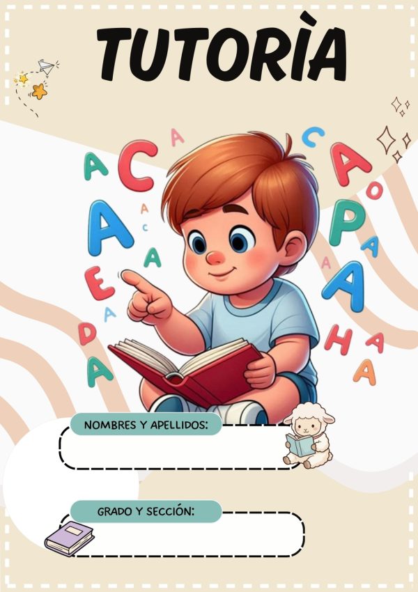 Portada de primaria para cuaderno de clases