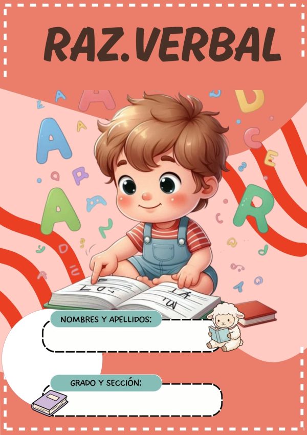Portada de cuaderno de primaria para niños