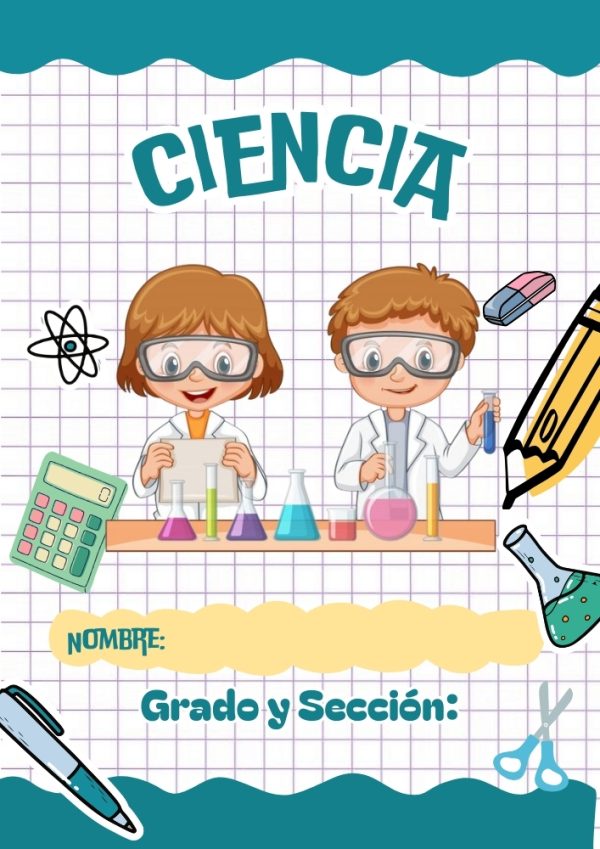 Portada creativa de Primaria para cuaderno