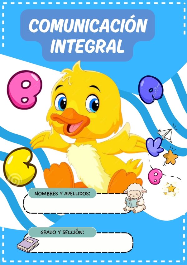 Portada de primaria para cuaderno tamaño A4