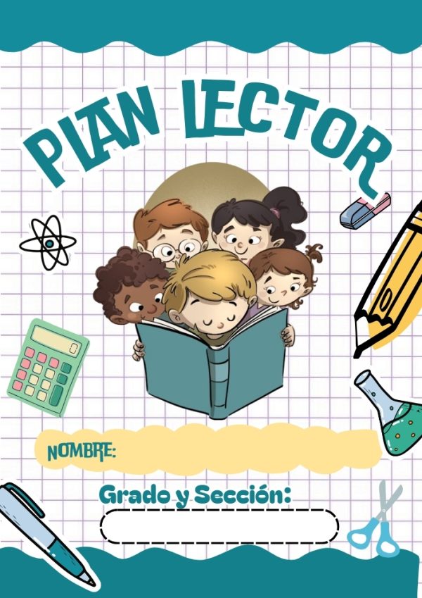 Portada colorida de Primaria para cuaderno