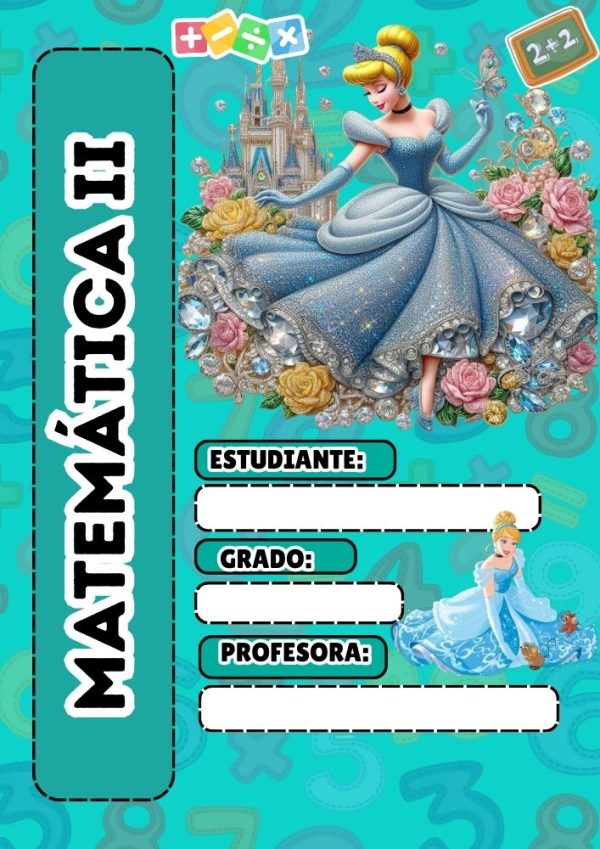 Portada de Princesas Disney para cuadernos escolares