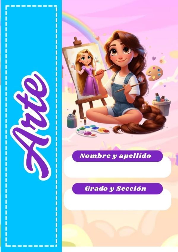 Portada de cuaderno Princesas Disney para imprimir gratis