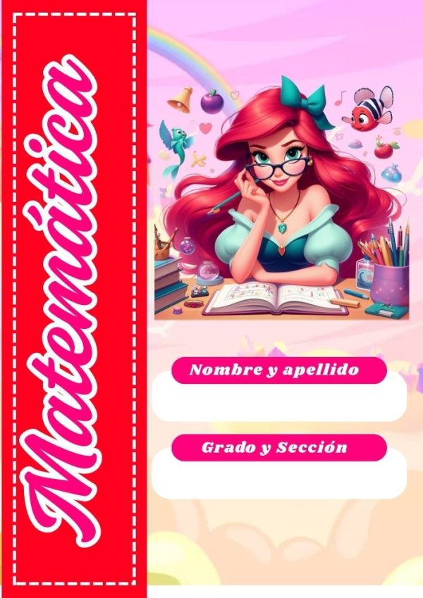 Portadas escolares de Princesas Disney para imprimir