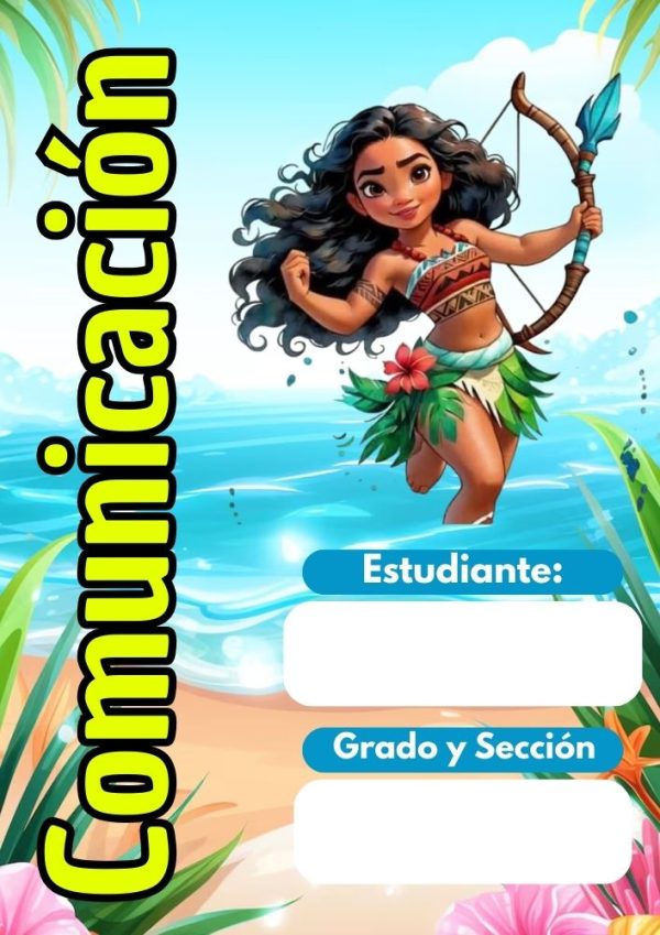 Portada de cuaderno de Princesas Disney lista para imprimir