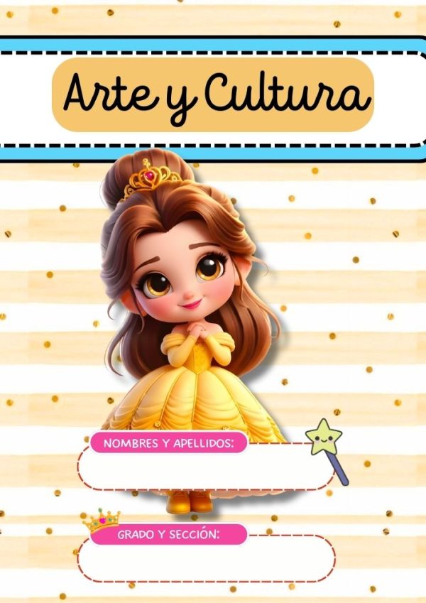 Portadas de Princesas Disney para imprimir en A4