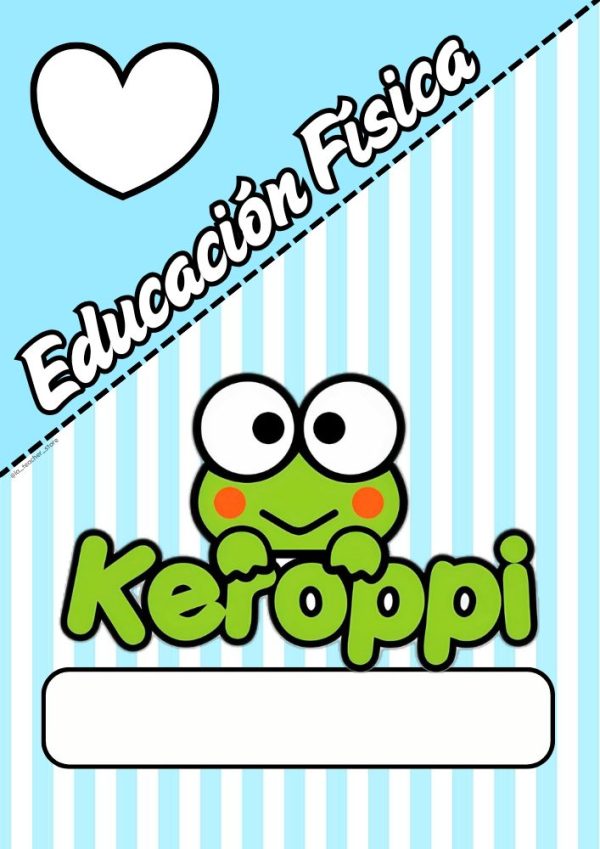 Portada colorida de Ranita Verde para cuaderno