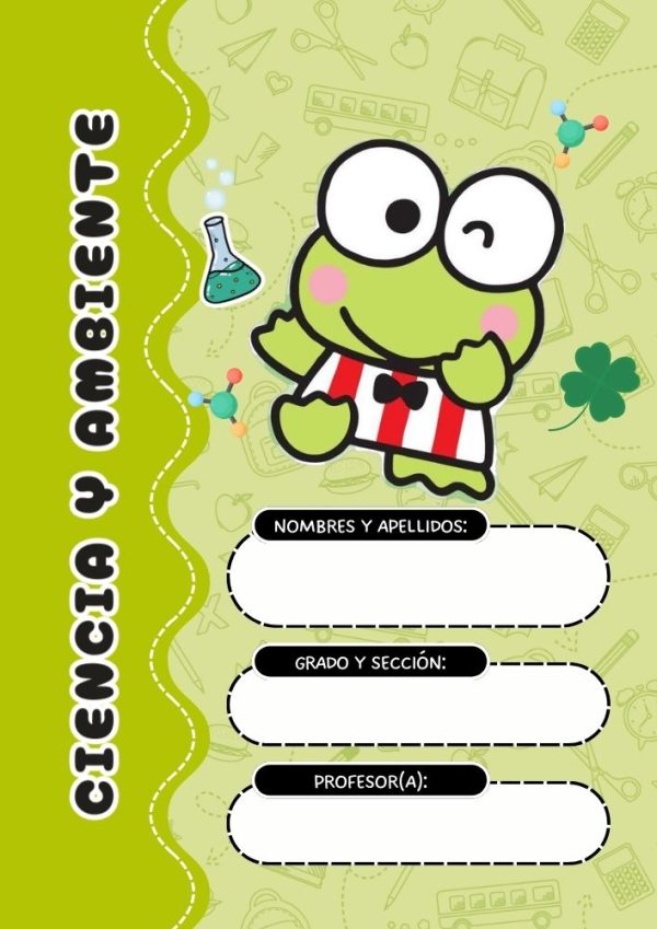 Portadas de Ranita Verde para cuadernos