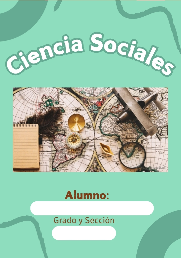 Portada decorativa de Secundaria para cuaderno