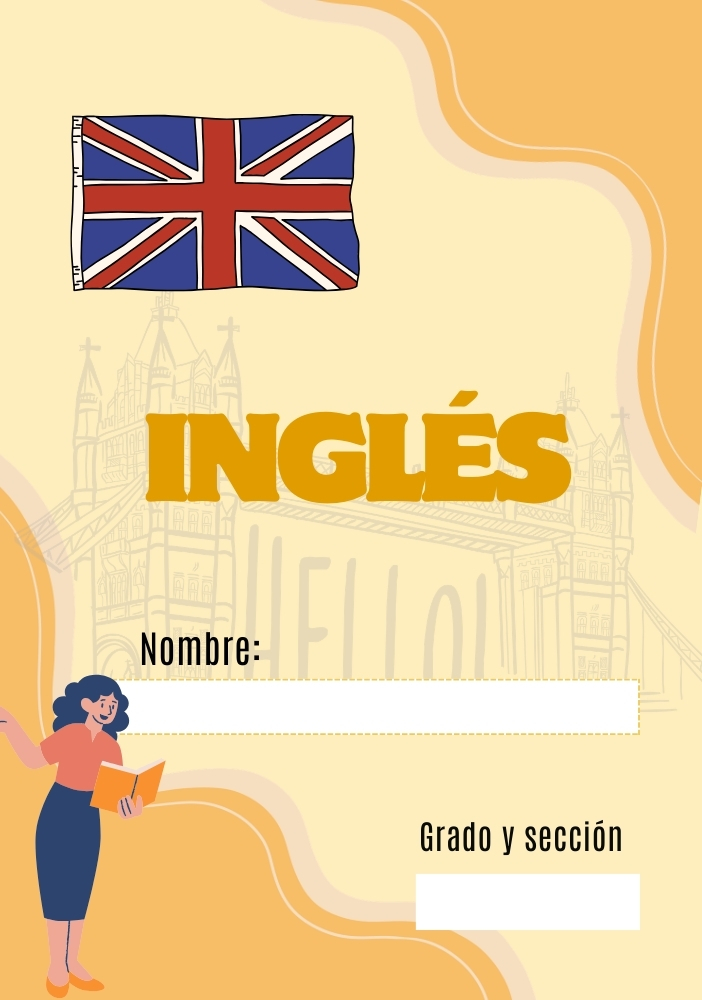 Portada escolar de Secundaria para cuadernos