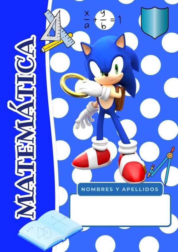 Portadas de Sonic para cuadernos