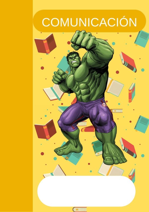 Portada colorida de Avengers para cuaderno