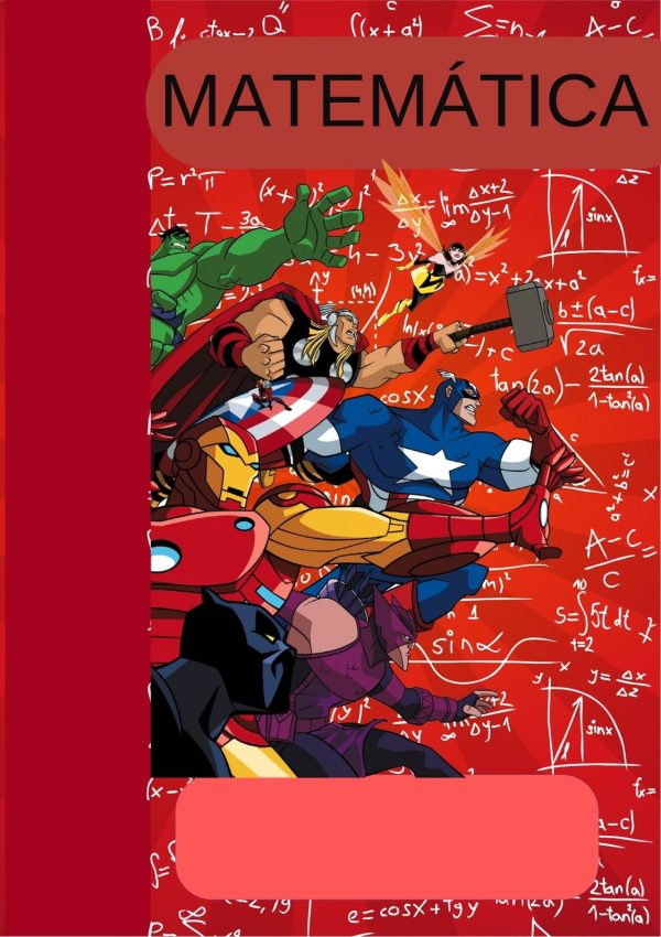 Portada decorativa de Avengers para cuaderno