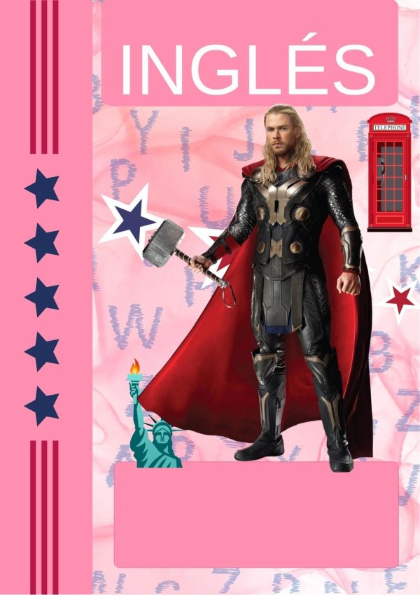 Portada bonita de Avengers para cuaderno
