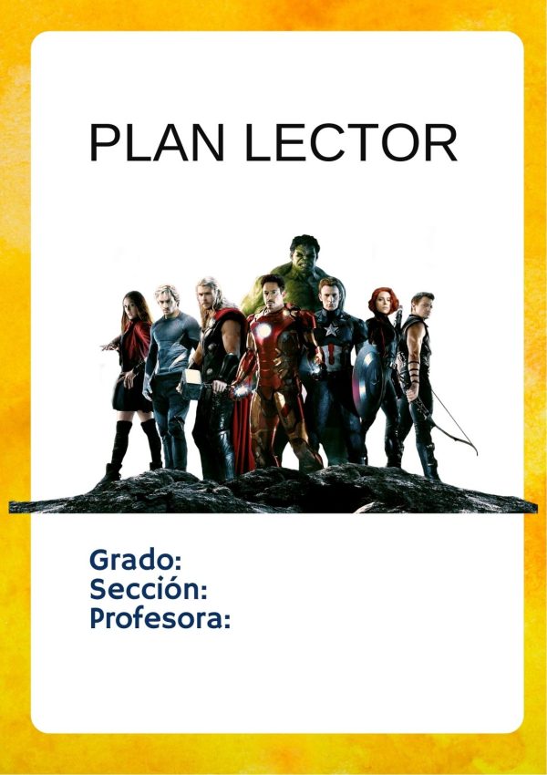 Portadas de Avengers para imprimir en A4