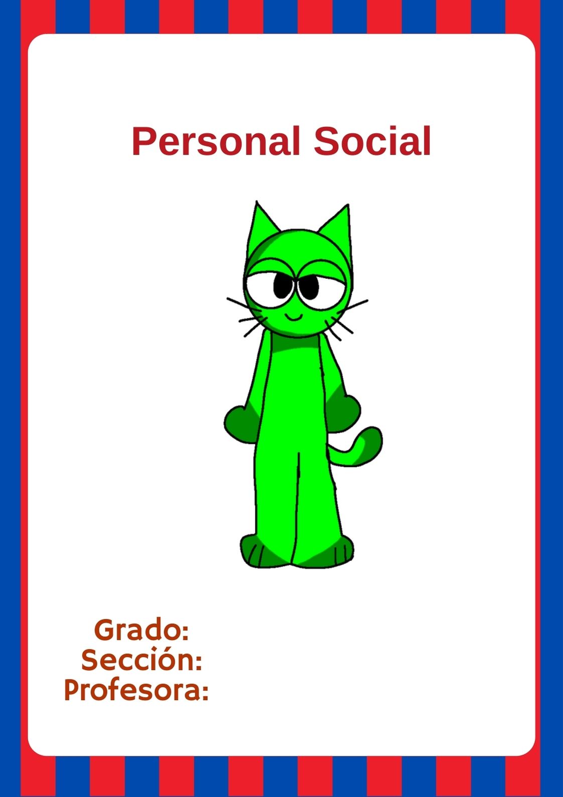 Portada de cuaderno de Sprunki lista para imprimir