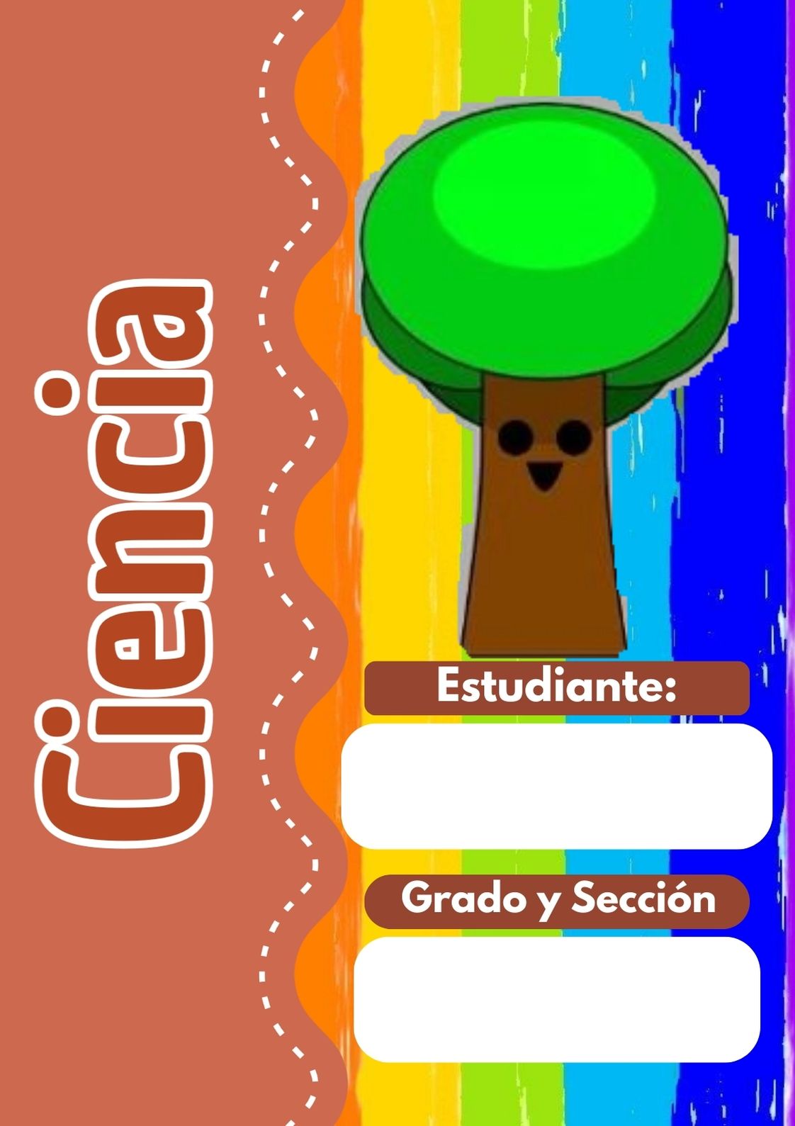 Portada escolar de Sprunki para cuadernos