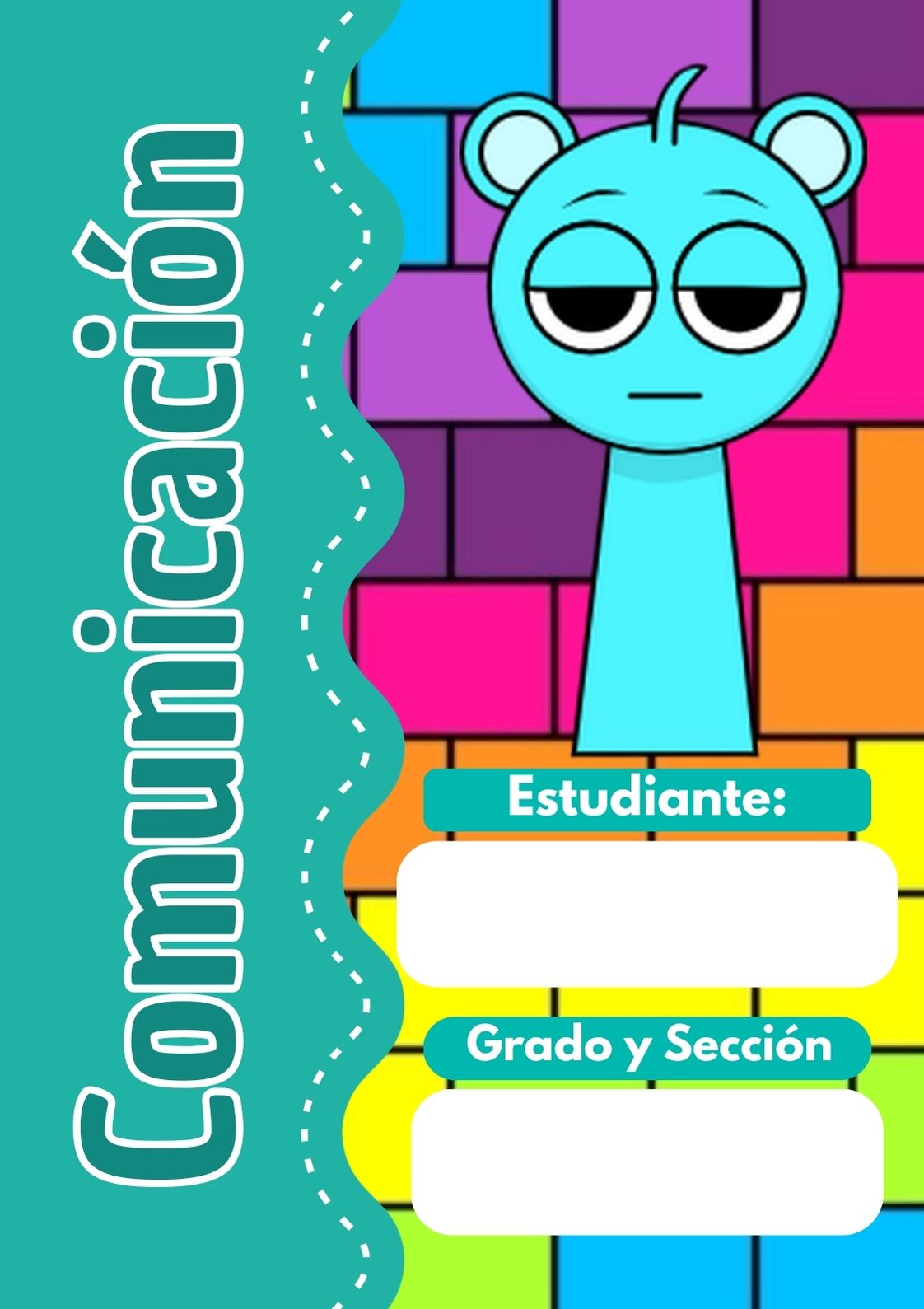 Portadas de Sprunki para cuadernos de primaria
