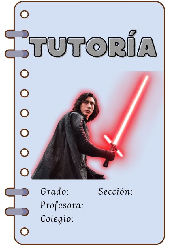 Portada de Star Wars para cuaderno tamaño A4