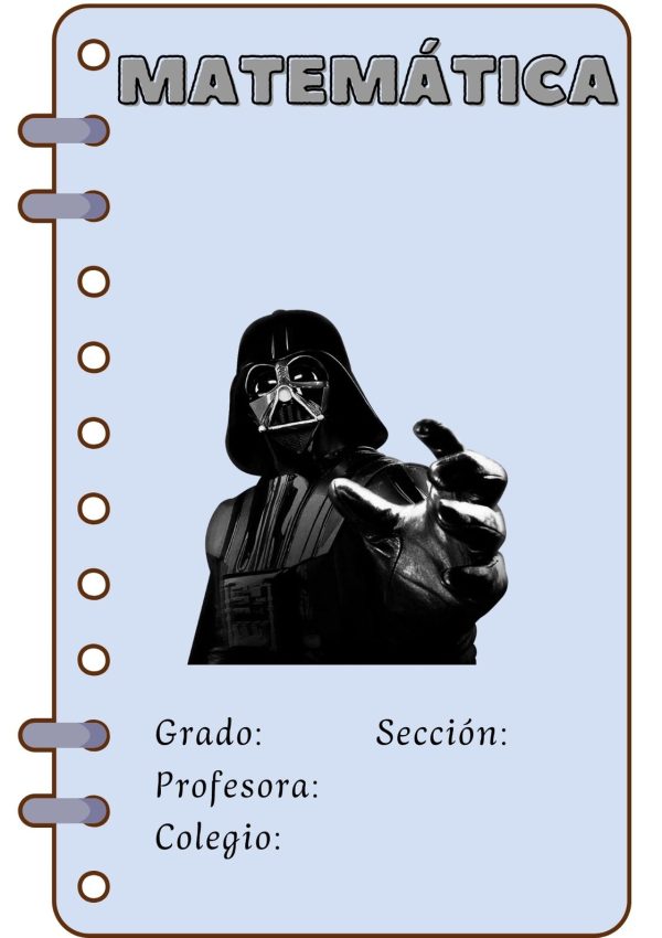 Portada creativa de Star Wars para cuaderno