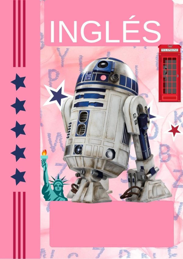 Portada de cuaderno de Star Wars para niños
