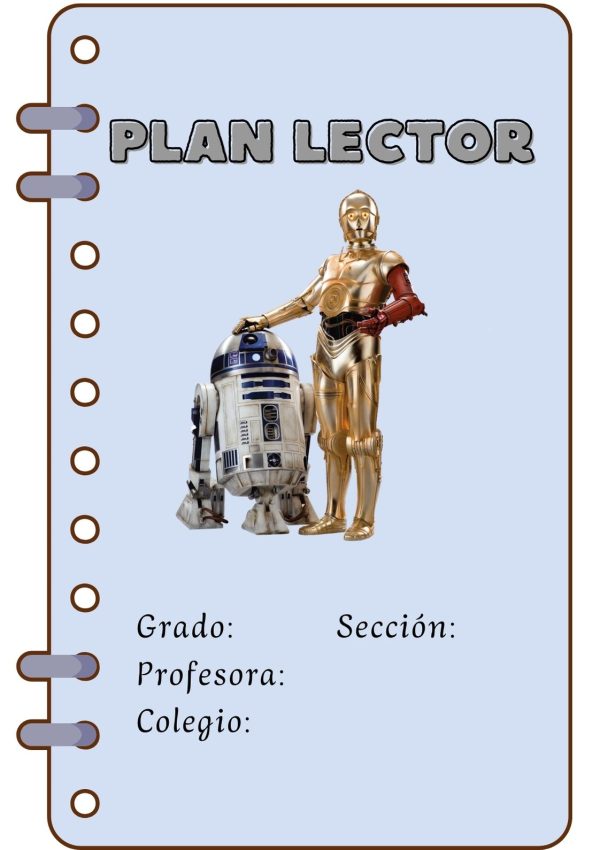 Portada de cuaderno de Star Wars para imprimir