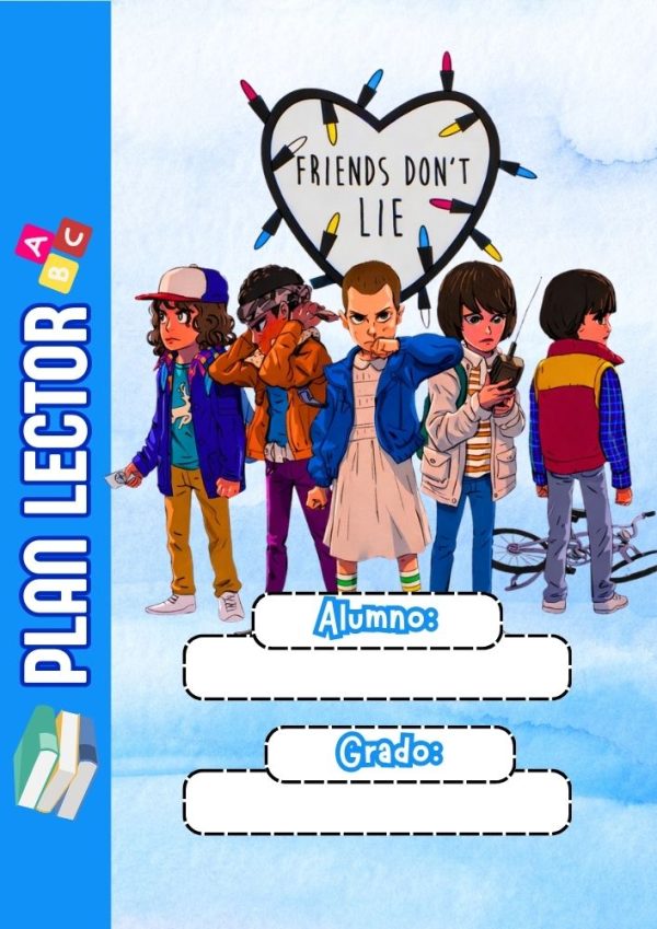 Portada de cuaderno de Stranger Things para imprimir