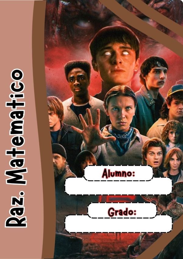 Portada de cuaderno Stranger Things para imprimir gratis