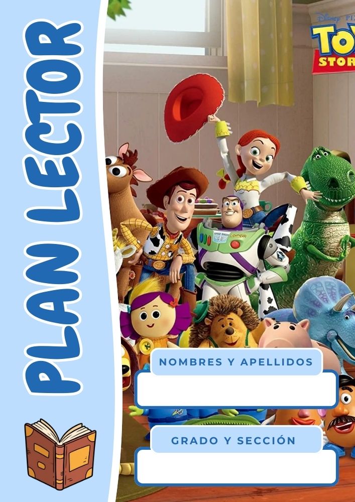 Portada de cuaderno de Toy Story para imprimir