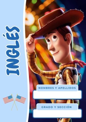 Portada de Toy Story para cuaderno de clases