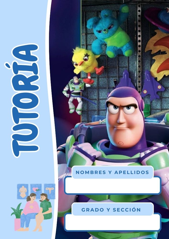 Portada de cuaderno temática Toy Story para imprimir