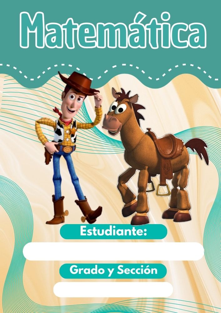 Portada de Toy Story para cuadernos escolares