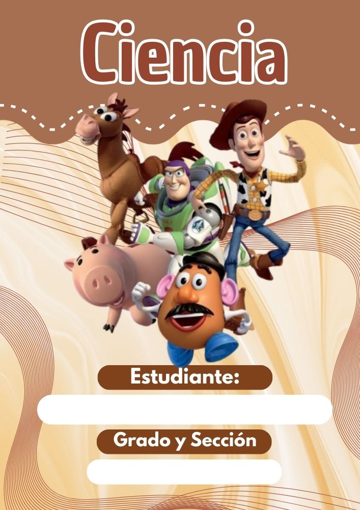 Portada de cuaderno Toy Story para imprimir gratis
