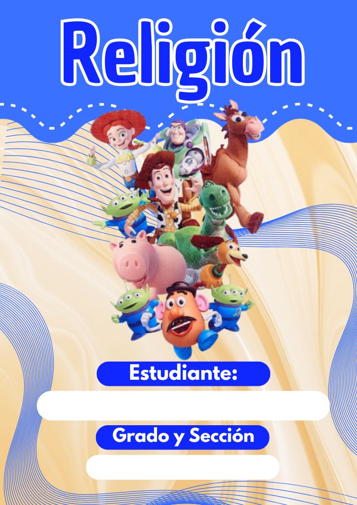 Portadas escolares de Toy Story para imprimir
