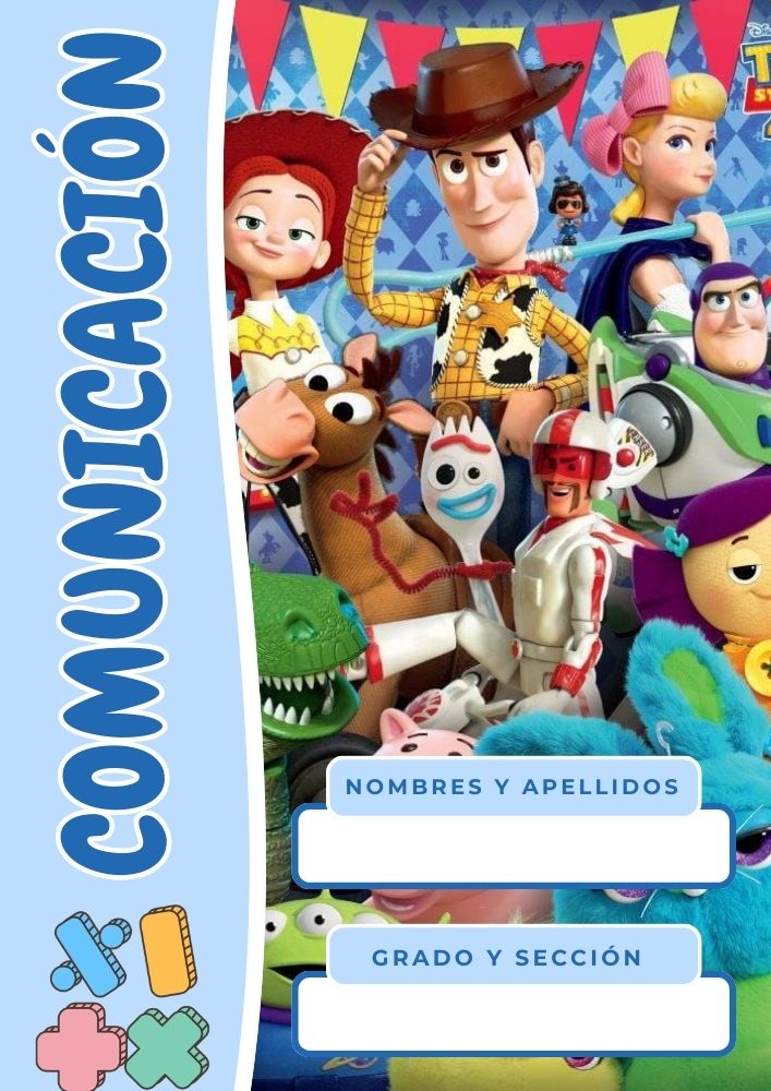 Portadas de Toy Story para cuadernos