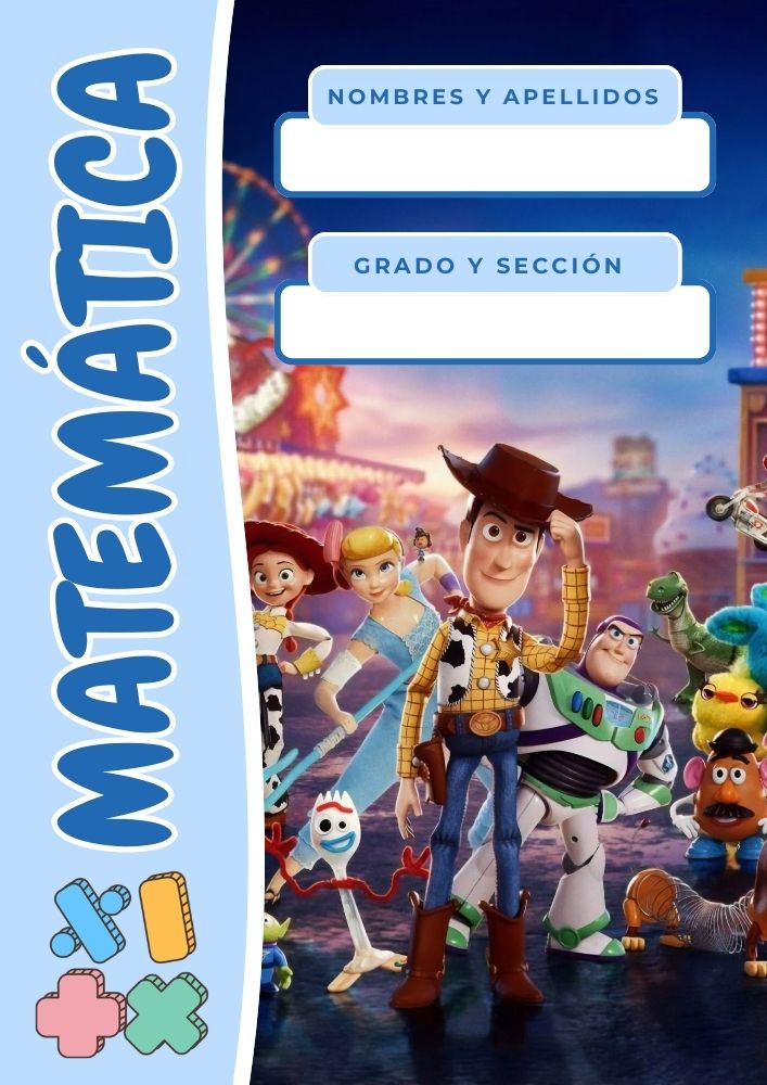 Portadas de Toy Story para imprimir en A4