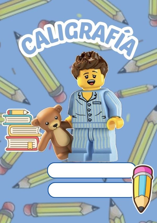 Portada de cuaderno de LEGO para niños