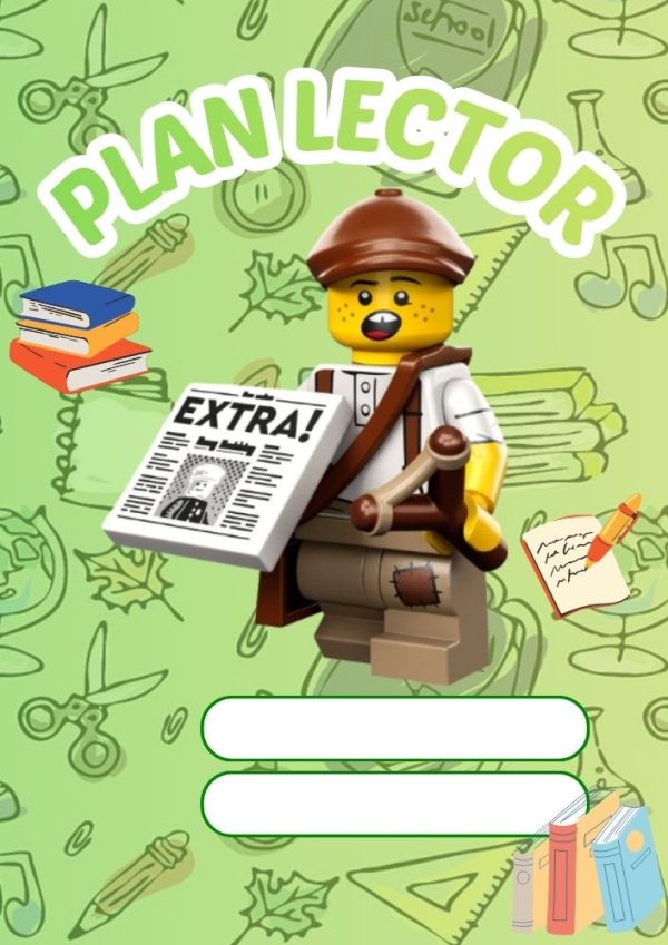 Portada de cuaderno temática LEGO para imprimir