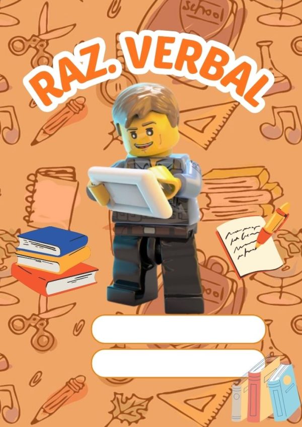 Portada creativa de LEGO para cuaderno